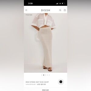 DISSH Stone Knit Pencil Skirt